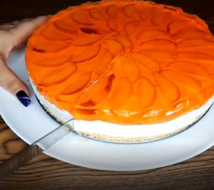 چیز کیک هلو با خرد کن سیلور کرست